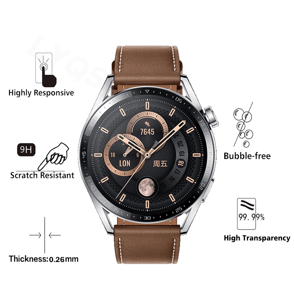 Kính cường lực chống trầy HD thích hợp cho đồng hồ Huawei Watch GT3 46mm
