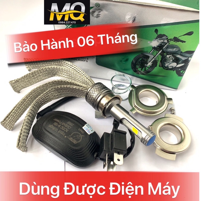 🔥ĐÈN PHA LED CHÍNH HÃNG M02J TẢN NHIỆT DÂY NHÔM 3 TIM - 2 TIM ( BẢO HÀNH 12 THÁNG ) mQ.shop