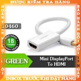 Cáp chuyển Mini Displayport to Hdmi, hỗ trợ phân giải 1920*1080_ Cáp Thunderbolt to HDMI Ugreen 10460 angthuy