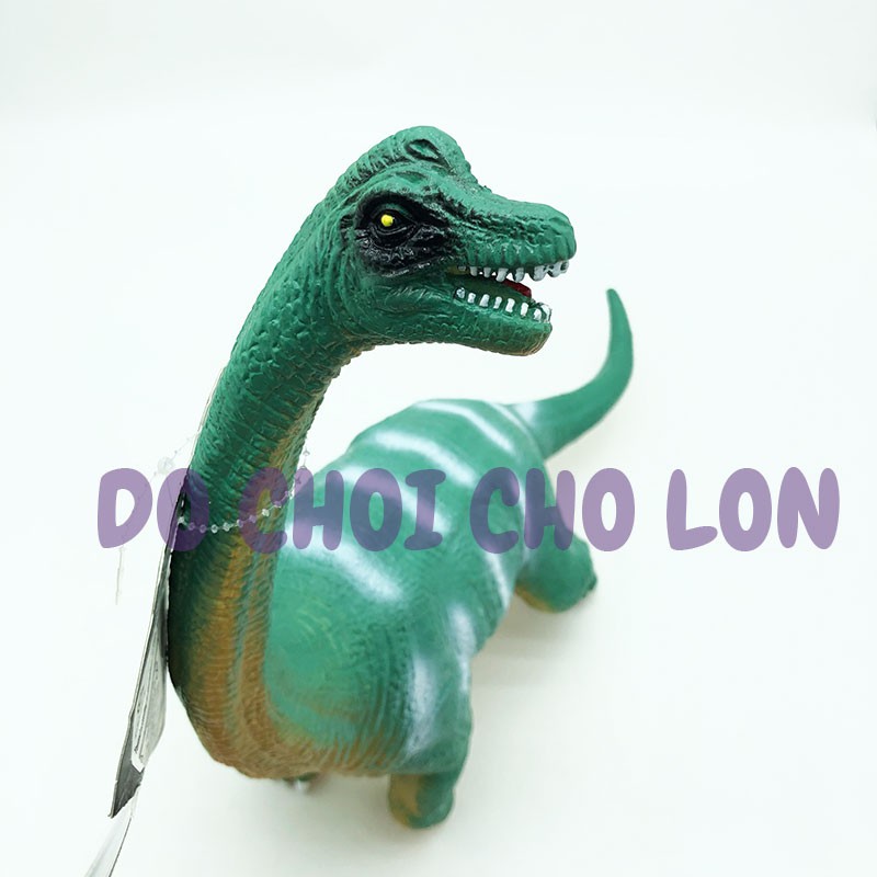 Đồ chơi khủng long cổ dài Brachiosaurus bằng nhựa mềm nhồi bông có nhạc 024 - KhaDiTOYS - Thú Nhồi Bông