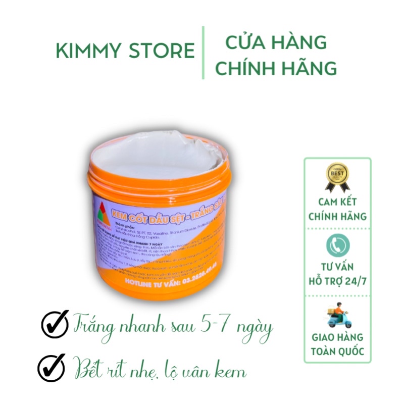Kem cốt dầu dưỡng trắng da - cốt dầu dạng sệt hủ 500g