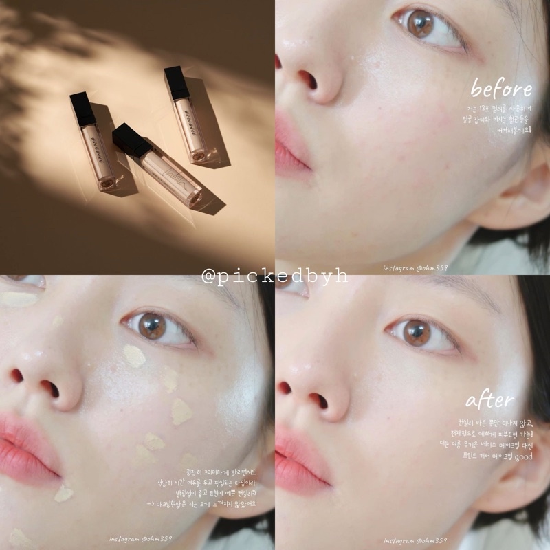 Kem che khuyết điểm Wakemake Defining cover concealer