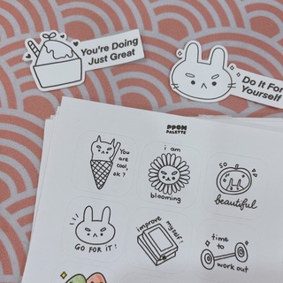 Sticker Monochrome Affirmations