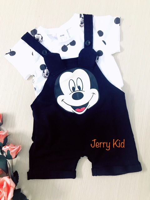 Set yếm Mickey HM cho bé