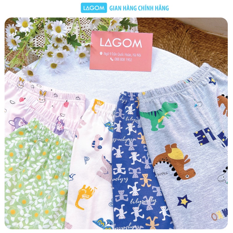 [COTTON ĐANH MỊN] Bộ Thu Đông Bé Trai, Bé Gái Cotton Dài Tay Lagom