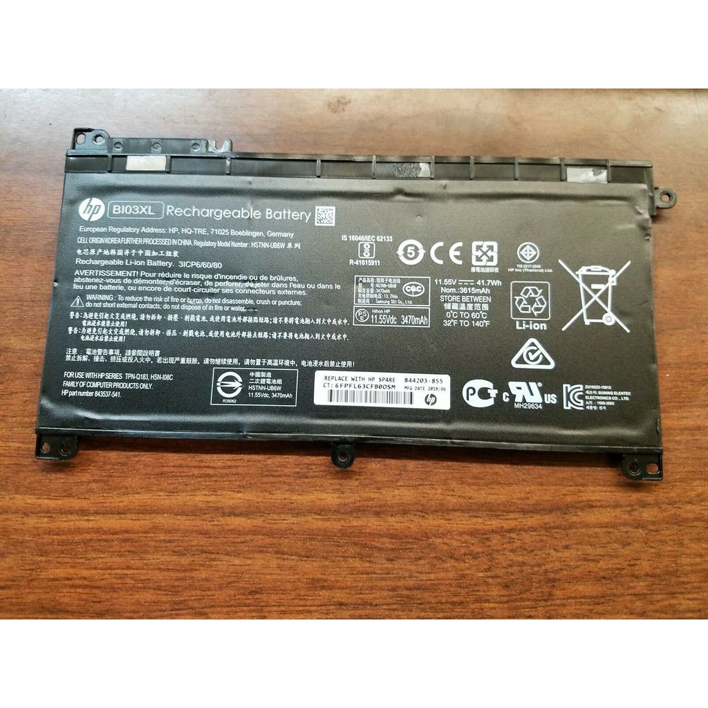 ⚡ [Pin zin] Pin HP Pavilion x360 11-U 13-U M3-u hp Omen 15-AX BI03XL ON03XL battery