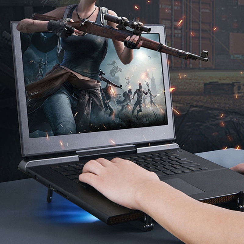 Giá đỡ Laptop có quạt tản nhiệt USB loại C 12-17'' | BigBuy360 - bigbuy360.vn