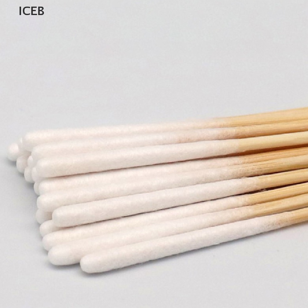 Ic 30 / 60 Cái Tăm Bông Cotton Dài Không Xơ Vải Micro Sử Dụng Một Lần Không Xơ Vải my