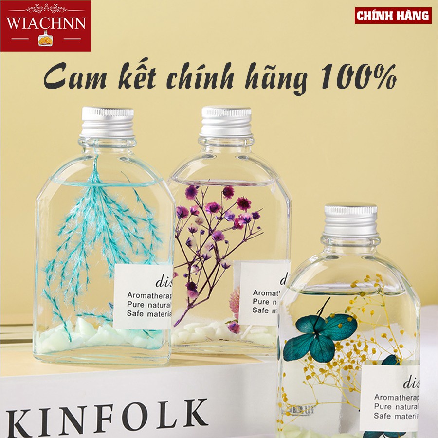 Tinh Dầu Thơm Phòng Lọ Khuếch Tán Phát Sáng Ban Đêm WIACHNN 100ml Que Gỗ Tự Khuếch Tán Hương Khử Mùi Không Khí KT09