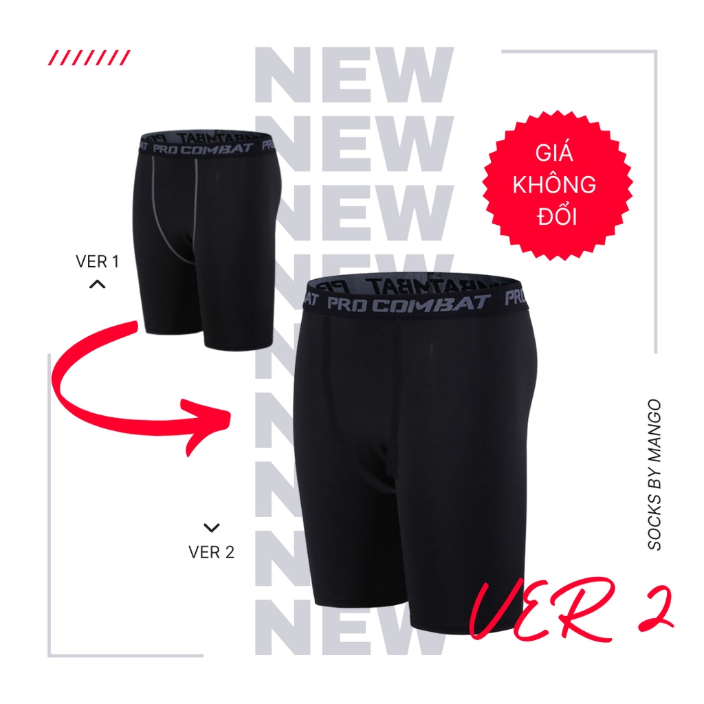 CÓ SẴN - Quần combat PRO ĐÙI nam nữ ôm cơ giữ nhiệt thể thao