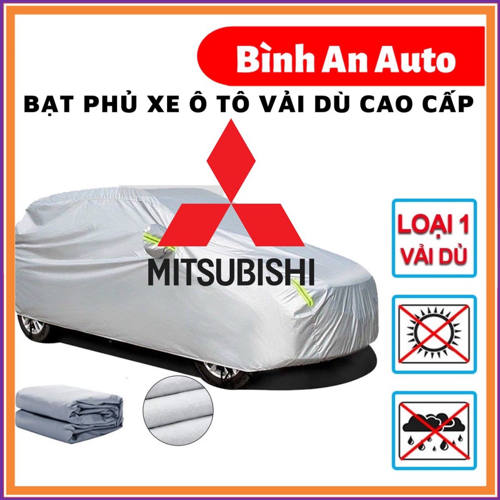 Bạt Phủ Ô Tô Vải Dù Mitsubishi Mirage, Xpander, Attrage, Pajero, Trition, Outlander chống nóng, chống nước