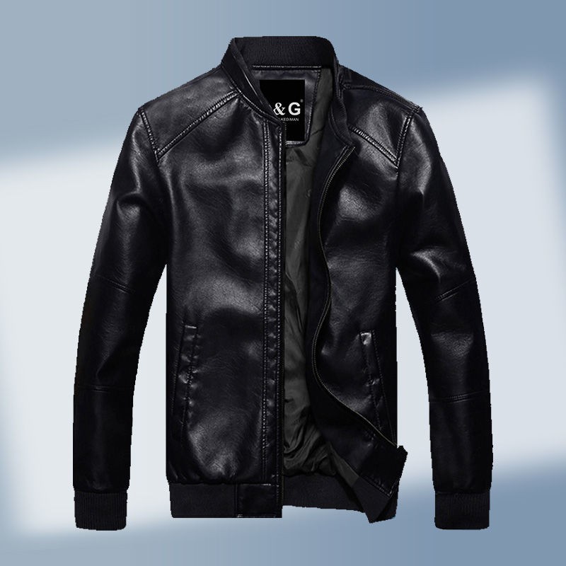 Áo Khoác Da Lót Nhung Dày Dặn Giữ Ấm Mùa Đông Phong Cách Hàn Quốc Cho Nam Giới | BigBuy360 - bigbuy360.vn