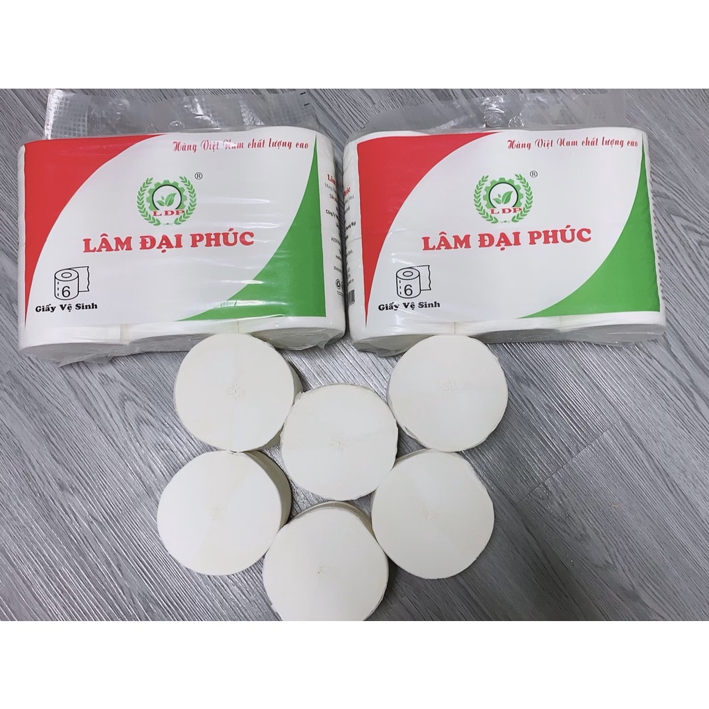 GIẤY CUỘN VỆ SINH ĐA NĂNG LÂM ĐẠI PHÚC 1KG_6 CUỘN