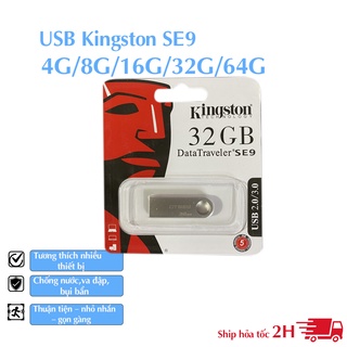 USB Kingston SE9 4GB 8GB 16GB 32GB 64GB Chống Nước