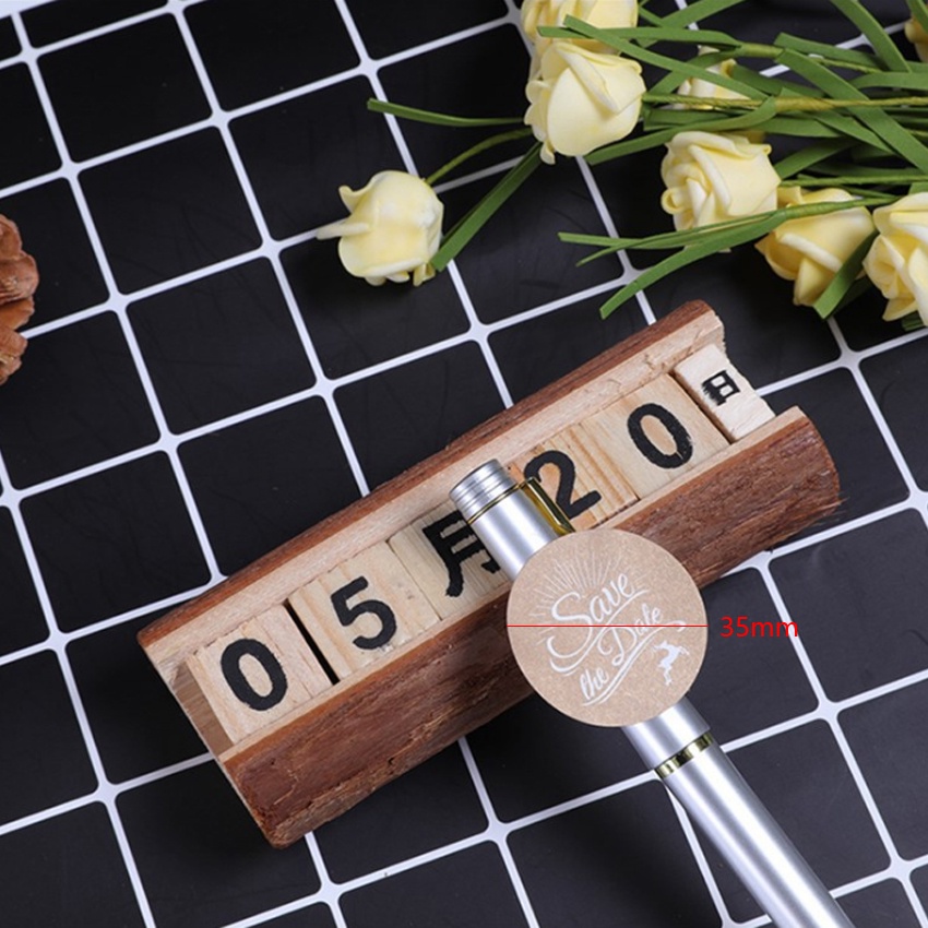 120 Cái / lốc Kawaii Tiết Kiệm Ngày Tròn Dán Nhãn Kraft Nhãn Dán DIY Tay Làm Bánh Nướng Niêm Phong Miếng Dán