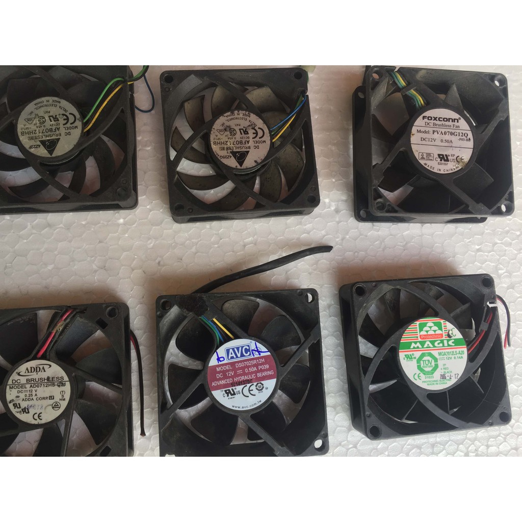 Quạt Fan 12V nhiều kích thước khác nhau Fan 4 - 5 - 6 - 7 - 8 - 9 - 12 | WebRaoVat - webraovat.net.vn