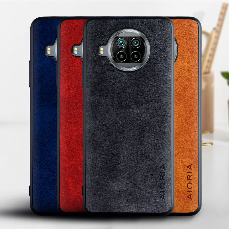Ốp Điện Thoại Da TPU Phong Cách Vintage Cho Xiaomi Mi 10T lite