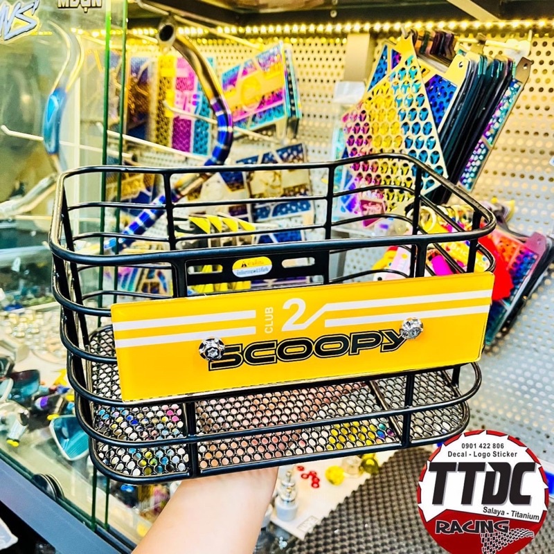 Rổ Scoopy Tặng kèm bảng tên mẫu 12Club 2022 Vàng cực đẹp ✌🇹🇭