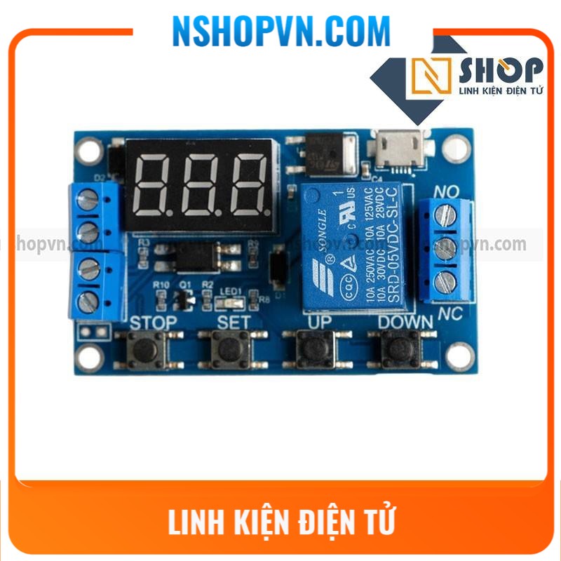 Mạch tạo trễ đóng ngắt theo chu kì Relay