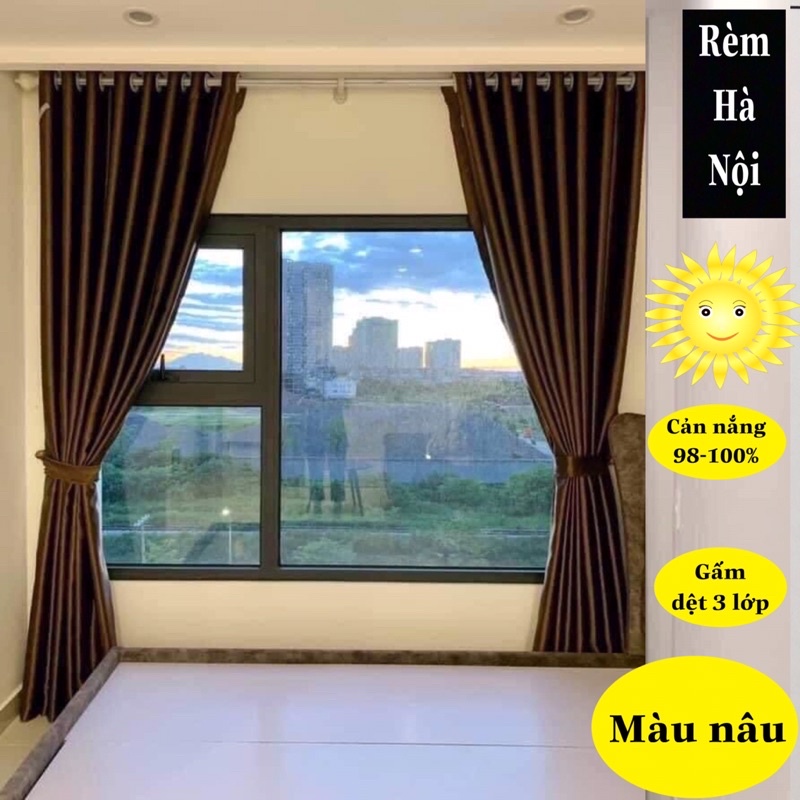 Rèm vải cao cấp , Rèm phòng ngủ, Rèm vải gấm che nắng 99% p24-9-125k