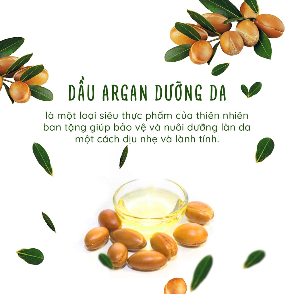 Dầu Argan giúp giảm da khô chống lão hóa giảm nếp nhăn và làm mềm min da PUREVESS 50ml