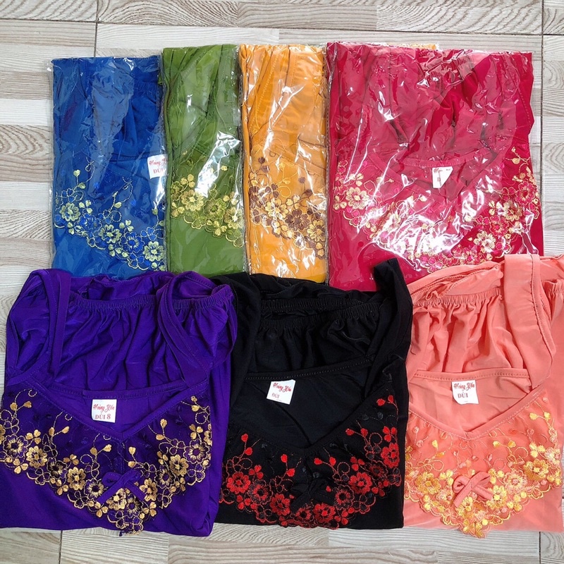 Bộ Đùi Nữ Thun Lạnh Dây Bản Phối Ren