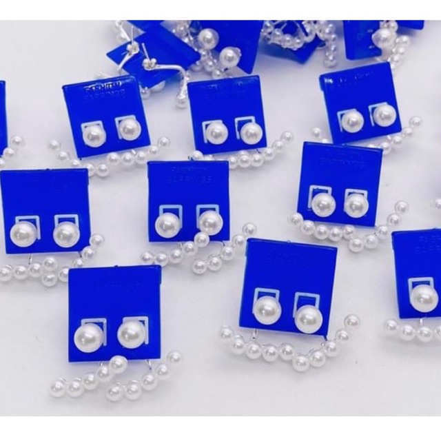 Bông tai Điệu Đà 2 tầng Bạc mix Trai. Điểm nhấn xinh xắn sang chảnh, lôi quấn cho các chị em Mainomi Shop Bạc Xinh