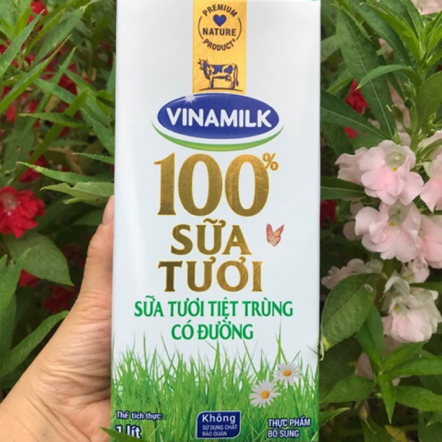 Sữa tươi tiệt trùng Vinamilk hộp 1l