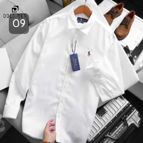 Áo sơmi tay trắng Dài BASIC POLO RALPH LAUREN Nam - Xuất Xịn