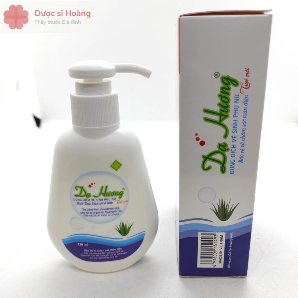 Dung Dịch Vệ Sinh Phụ Nữ Dạ Hương Tươi Mới - Lô Hội 120ml &amp; 100ml