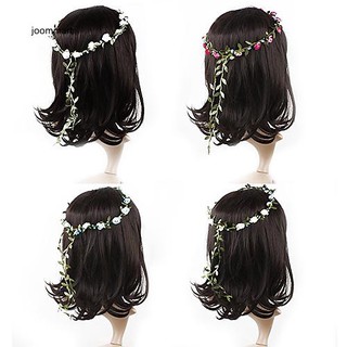 Vòng hoa đội đầu phong cách Boho cho cô dâu