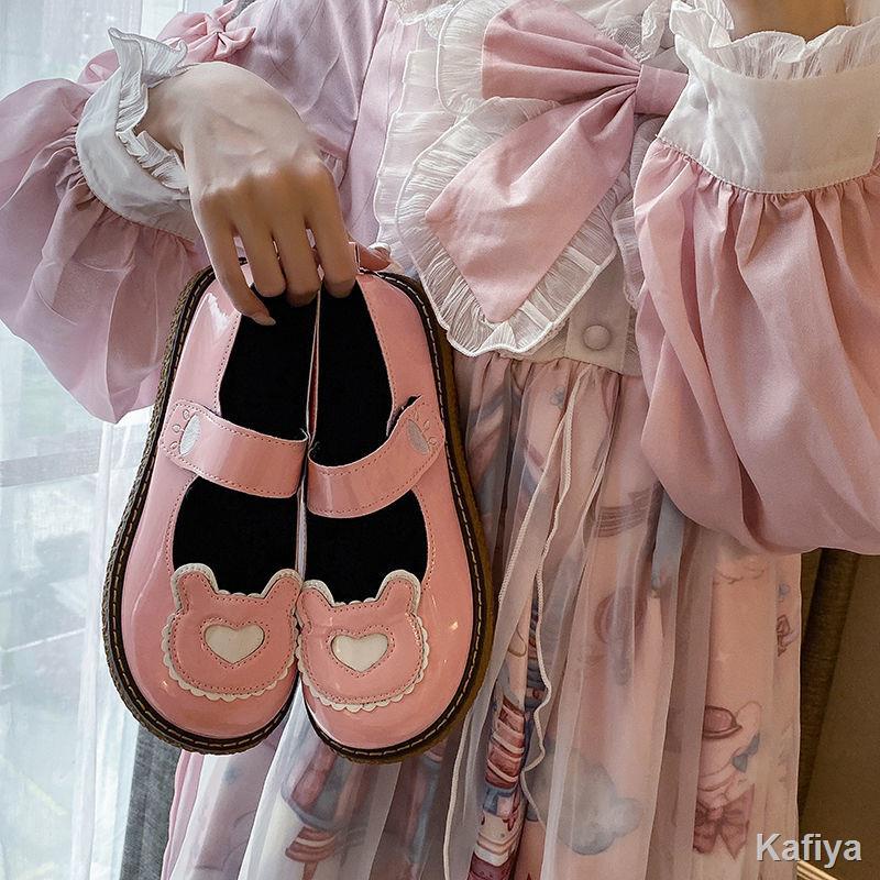 Original Lolita giày ngón chân cái nữ đế mềm dễ thương phong cách đại học sinh viên Nhật Bản phẳng jk giày da nhỏ phụ nữ #3