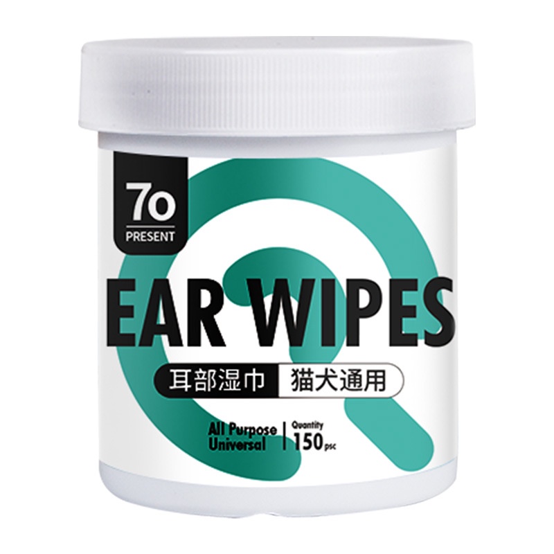 Khăn lau mắt cho mèo Hipipet 70 Present chiết xuất lô hội lau sạch vết ố mắt thú cưng - Hộp 150 miếng