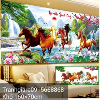 Tranh đính đá mã đáo thành công đẹp