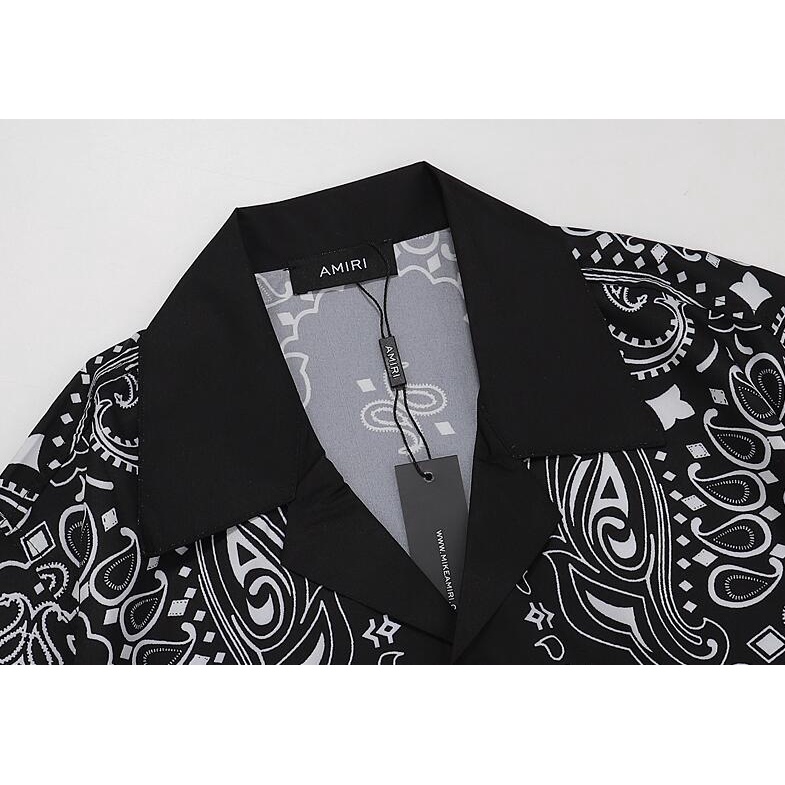 Amir Áo Sơ Mi cotton Ngắn Tay In Họa Tiết Thời Trang Cho Nam Nữ