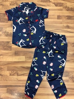 Set lụa satin pizama