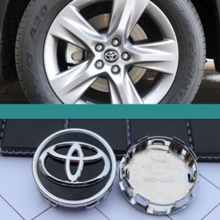 Sản Phẩm Logo-Chụp Mâm Xe-Chụp Vành Xe-Ô Tô-Cao Cấp-Toyota-62MM .