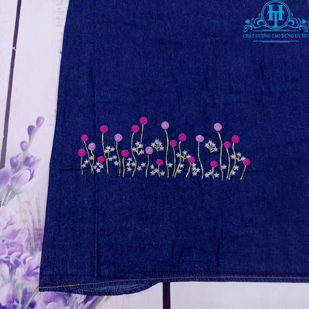 Váy Chống Nắng Thời Trang Nữ Cao Cấp Vải Jean Mềm Đẹp Có Nút Bấm Chắc Chắn H&amp;T Fashion