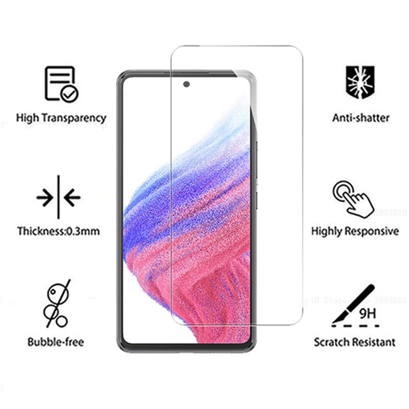 Kính Cường Lực Bảo Vệ Màn Hình Cho Samsung Galaxy A34 A54 A14 A04S A73 A53 A33 A23 A13 A12 A22 A32 A42 A52 A11 A31 A51 A71 A10 A20 A30 A50 A10S A20S A30S A50S A21S A02 A03 A02S A03S Note 10 Lite S20 FE