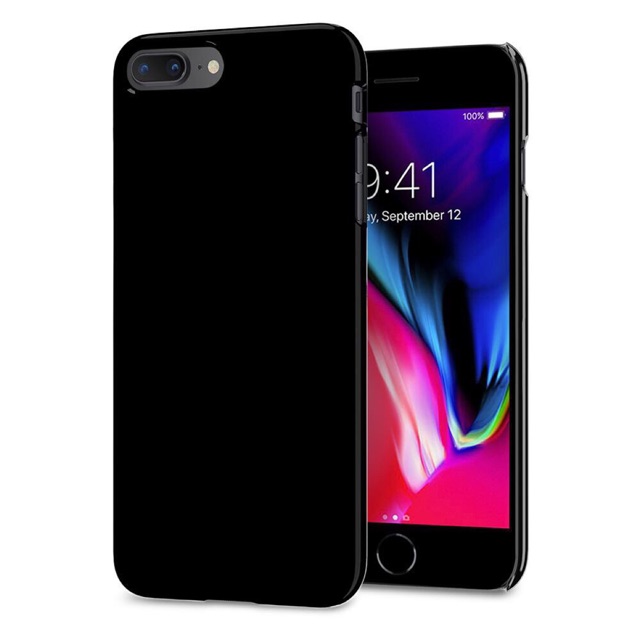 [Mã ELFLASH3 hoàn 10K xu đơn 20K] Ốp lưng iphone 7 8/ iphone 7 8 plus Spigen Thin Fit Jetblack