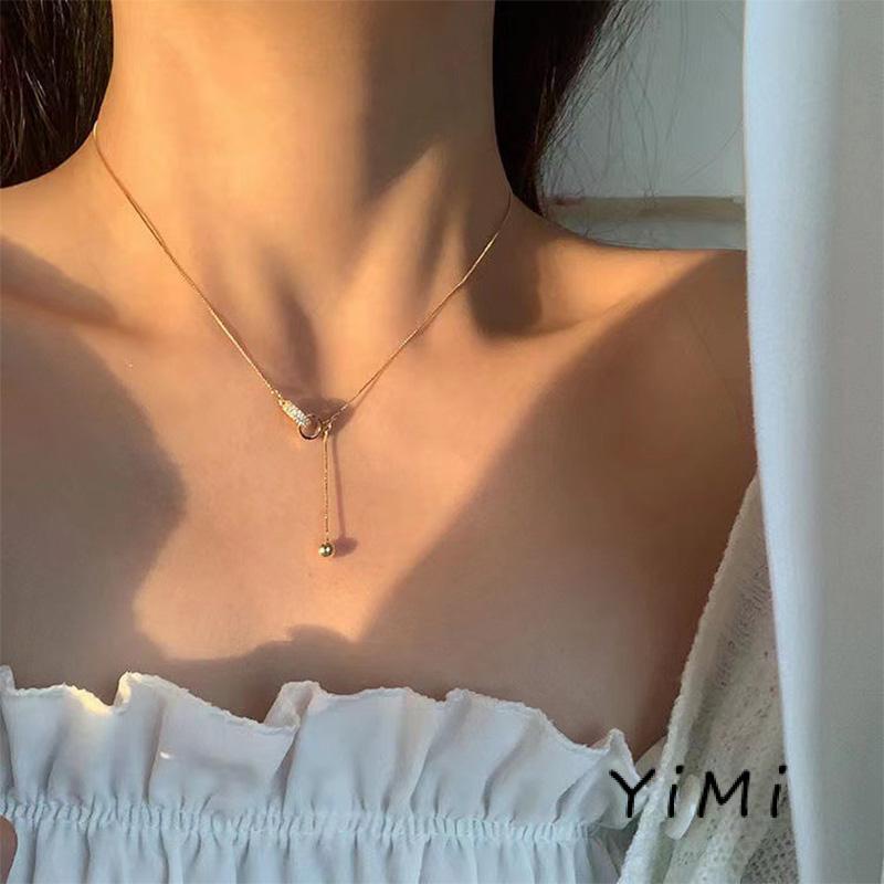 Dây chuyền Bạc S999 cá tính/Vòng cổ Bạc mặt ghép mặt tròn