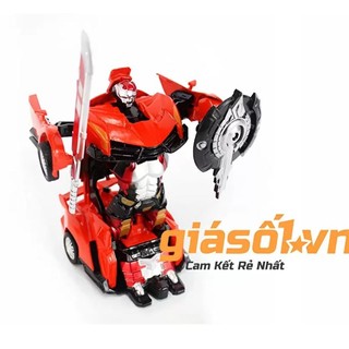 Đồ chơi ô tô biến hình siêu nhân hợp kim nhôm