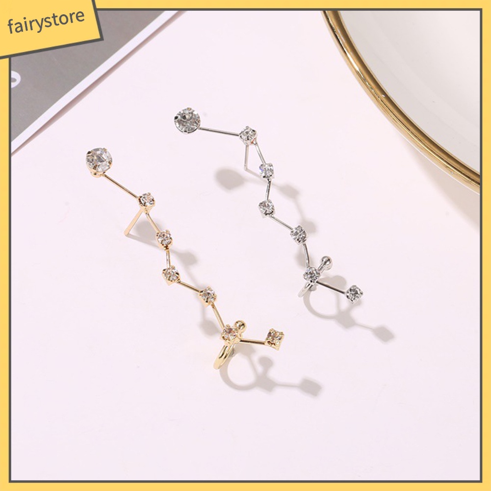 Khuyên Vành Tai Hình Ngôi Sao Đính Đá Thời Trang Cho Nữ