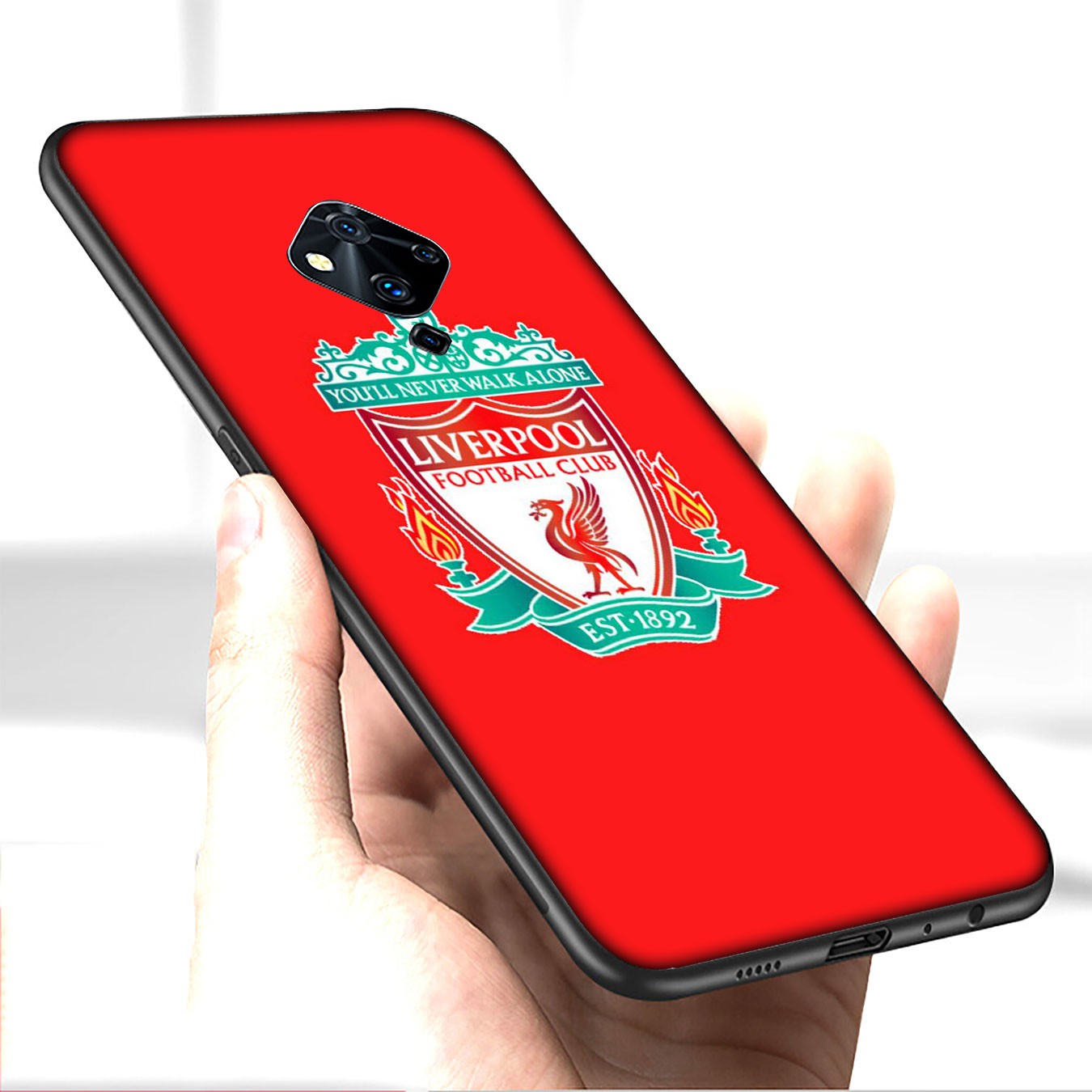 Ốp điện thoại silicon mềm hình logo Liverpool cho iPhone XR X XS Max 7 8 6 6s Plus + 6Plus 7Plus 8Plus