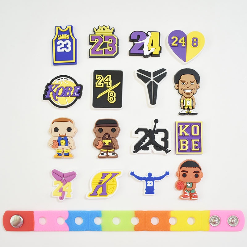 Jibbitz Crocss / crocs Nút / Phụ Kiện Nút / Giày Dép / Bóng Rổ nba jibbitz