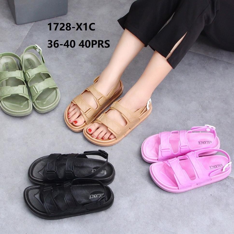 Giày Sandal Xỏ Ngón Đế Bệt Thời Trang Sành Điệu B 1728 / 1606