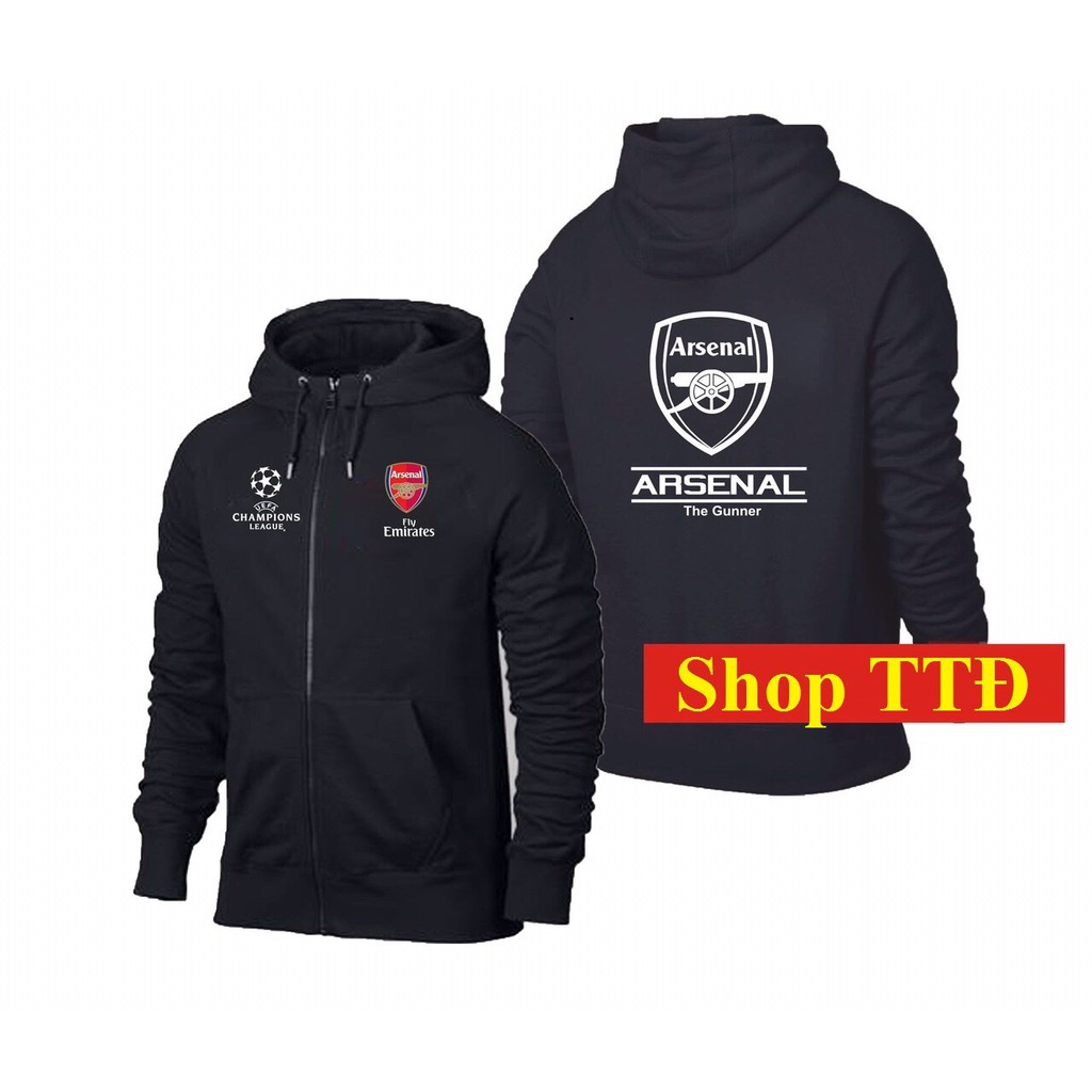 Áo khoác nỉ nam logo đội bóng cực chất