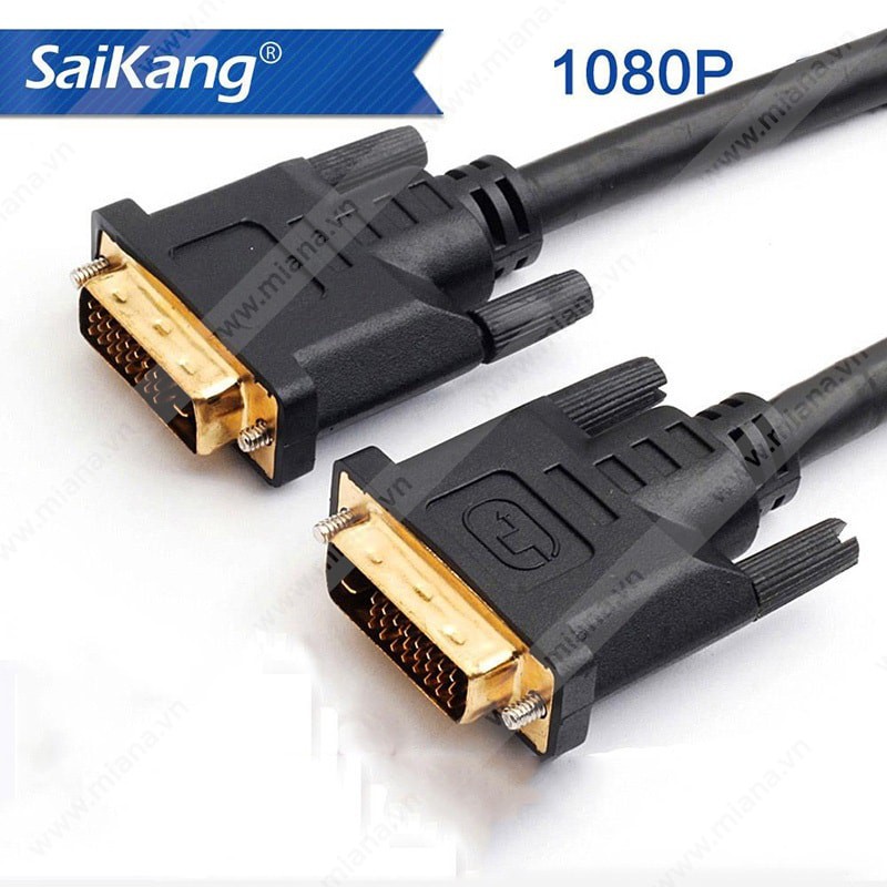 Cáp DVI 24+1 dài 5m Sai Kang kết nối máy vi tính, máy game, máy truyền hình hội nghị đến tivi, màn hình