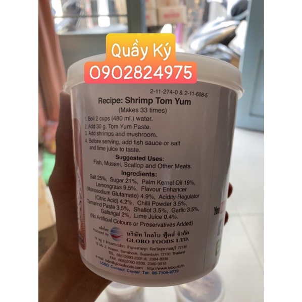 Gia vị Lẩu Thái Tom Yum Paste Lobo 1kg