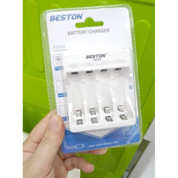 PIN SẠC 1.2V AA/AAA HÃNG BESTON VÀ BỘ SẠC PIN 4 KHAY PIN BST-C8002 DÙNG CHO MICRO KHÔNG DÂY, ĐIỀU KHIỂN, ĐỒ CHƠI
